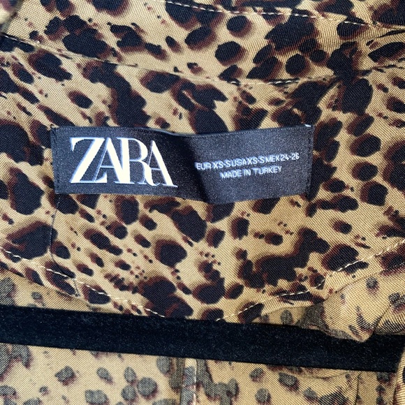 Zara Leopard Trench Coat - Picture 6 of 6